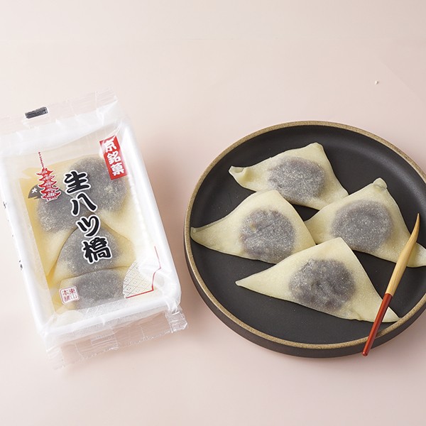東山八ツ橋本舗】つぶあん入り生八ツ橋(ニッキ) 4個入り（東山八ツ橋