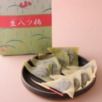 【東山八ツ橋本舗】つぶあん入り生八ツ橋 (ニッキ・抹茶詰合せ) 10個入り 