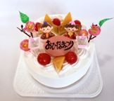 おひな祭りケーキ6号（直径18ｃｍ） 卵・乳製品アレルギーにも対応  3