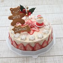 2025クリスマスアイスケーキ6号 苺のミルフィーユアイスケーキ
