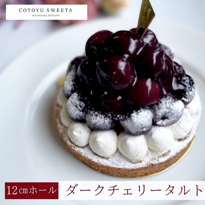 【バレンタイン 早割 お取り寄せ 送料無料 誕生日ケーキ メディア掲載店】贅沢ダークチェリータルト 12cm 3〜4名様 バレンタイン2026 誕生日ケーキ 1