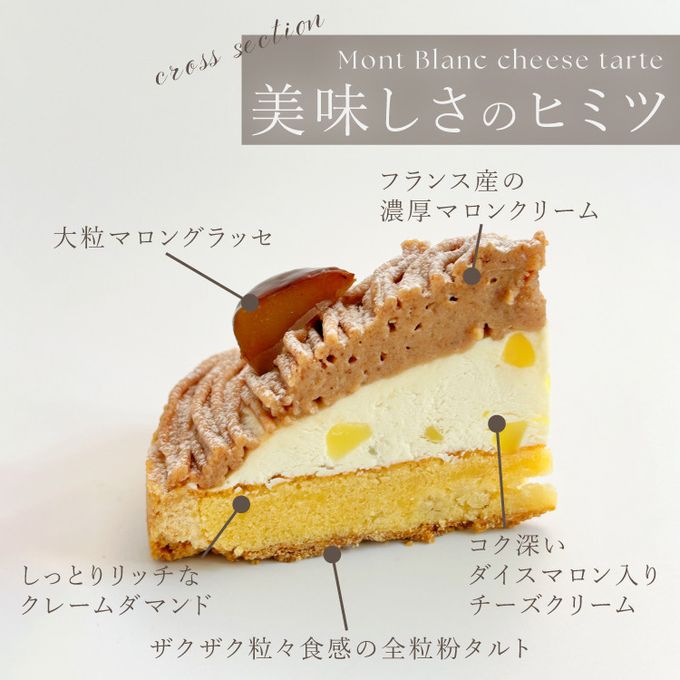 【クリスマスケーキ 2024 お歳暮 御歳暮 早割 お取り寄せ 送料無料  誕生日ケーキ メディア掲載店】クリスマス限定 50セット 国産小麦 濃厚モンブランタルト 14cm クリスマス2024 8