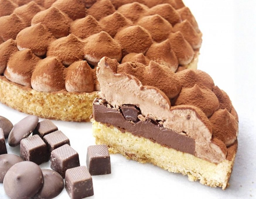 クリームたっぷり5層のリッチチョコタルト  18cm 8〜10名様即日出荷 お届け指定可 早割 お取り寄せ  誕生日ケーキ 母の日2026 1