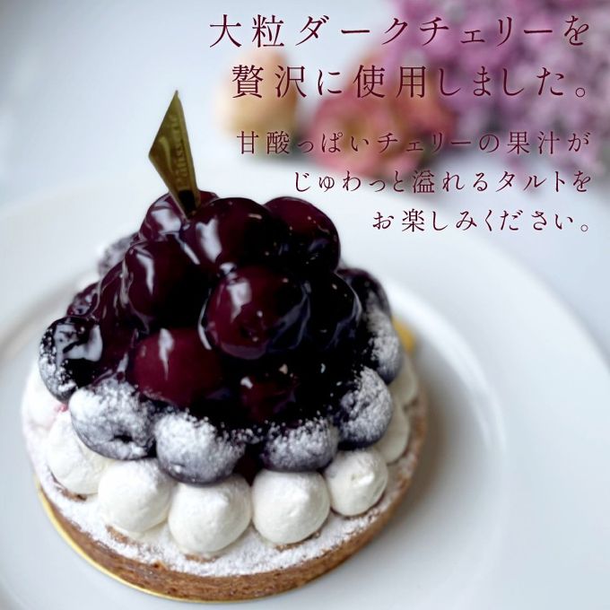 【お中元 御中元 早割 お取り寄せ 送料無料 誕生日ケーキ メディア掲載店】贅沢ダークチェリータルト 14cm お中元2025 4