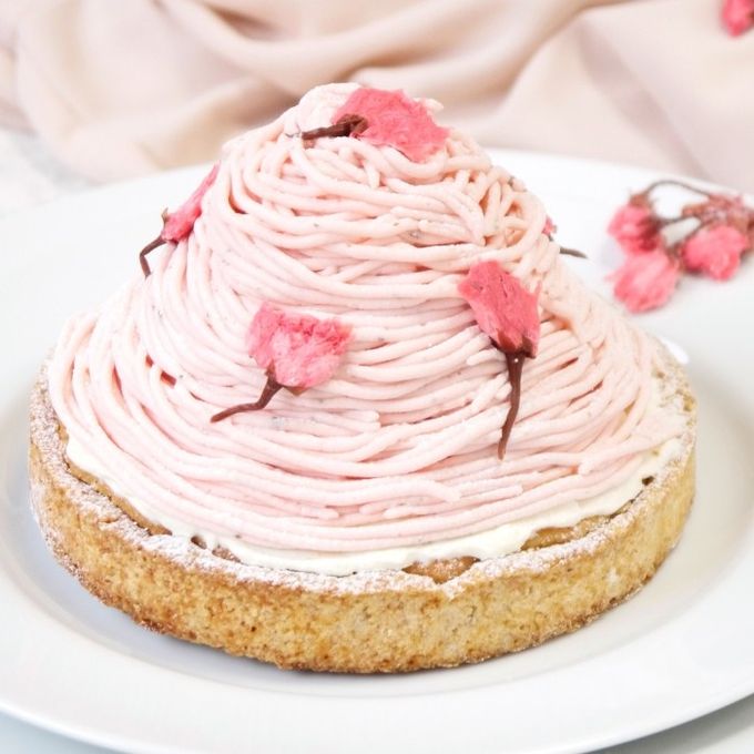 【タルト専門店 心優-CotoyuSweets-】大人の和スイーツ さくらちーずたると 12cm