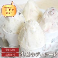 【お中元 御中元 早割 誕生日ケーキ 送料無料 メディア掲載店】【ジェラジェラート4種セット お中元2025ートギフト】【ご贈答にも】ミルク
