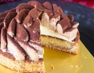 クリームたっぷり ほろ苦オトナのティラミスタルト 14cm 4〜6名様 即日出荷 お届け指定可 早割 お取り寄せ  誕生日ケーキ メディア掲載店 母の日2026 3