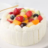 ノンエッグケーキ 生クリームとフルーツ【卵不使用】 5号