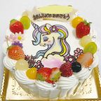 キャラクターケーキ 生クリームとフルーツ 5号  3