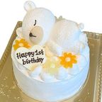 お眠りクマさん(豆乳クリーム)5号 2