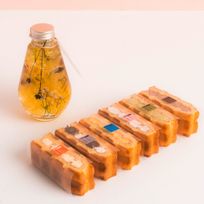 【送料無料】ハーバリウム＆ワッフルケーキ6種セット イエロー 