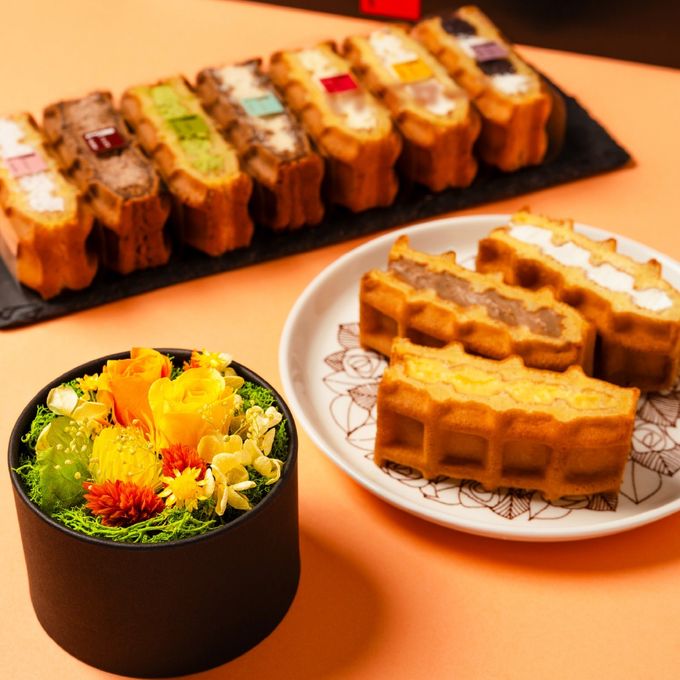 【送料無料】フラワードーム付きワッフル10種セット【イエロー】 母の日2026 1