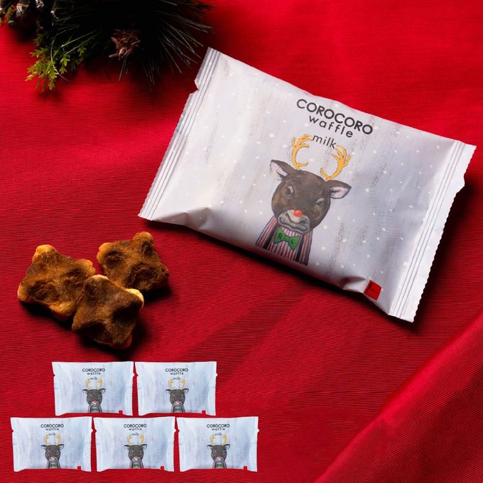 【ワッフル・ケーキの店R.L（エール・エル）】クリスマス コロコロワッフル パック 5袋セット（ミルク） 1