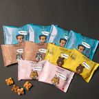 メッセージシール付きコロコロワッフルパック10袋セット -お世話になりました-【ショコラ】 1