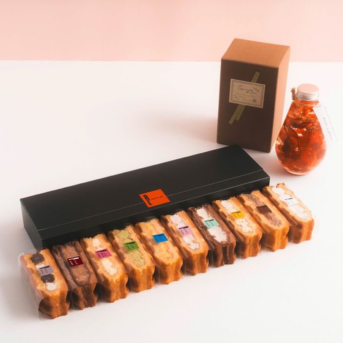 【送料無料】ハーバリウム＆ワッフルケーキ10種セット レッド  8