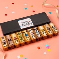 【送料無料】 誕生日シート付きワッフルケーキ10種セット