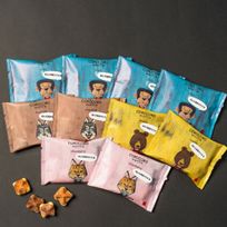 メッセージシール付きコロコロワッフルパック10袋セット -ほんの気持ちです-【メープル】