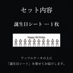 【送料無料】 誕生日シート付きワッフルケーキ10種セット 4