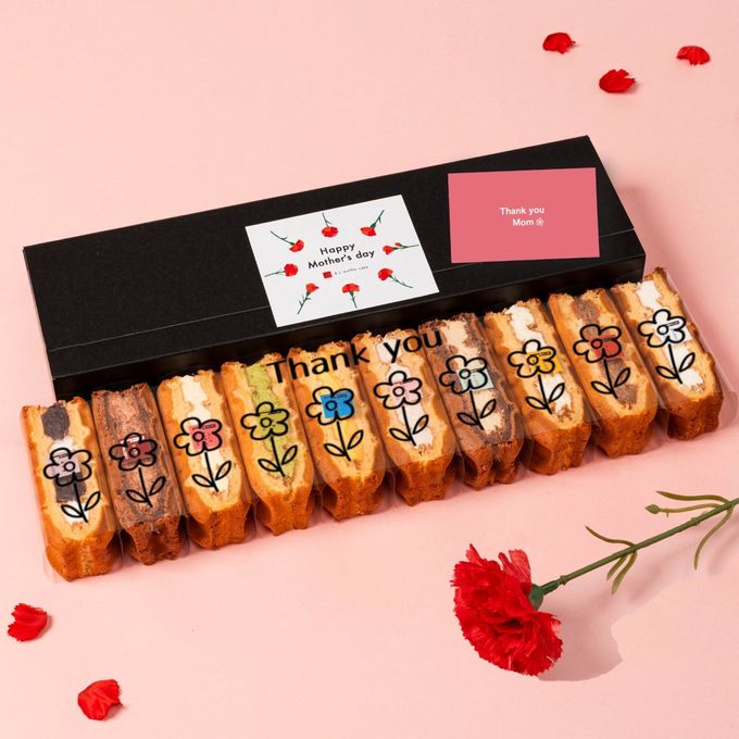 【送料無料】母の日シート＆カーネーション付ワッフルケーキ10種セット 母の日2026 1