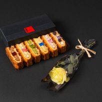 【送料無料】ローズ付ワッフルケーキ6種 定番の味【イエロー】