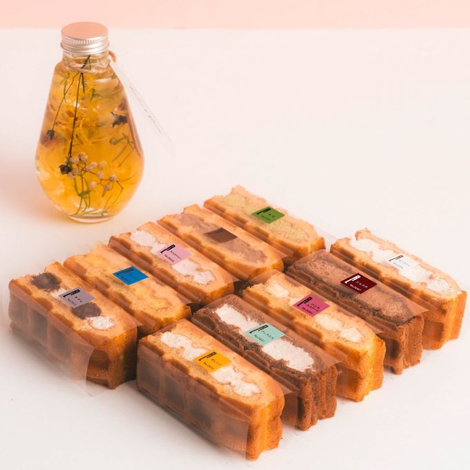 【送料無料】ハーバリウム＆ワッフルケーキ10種セット イエロー  1