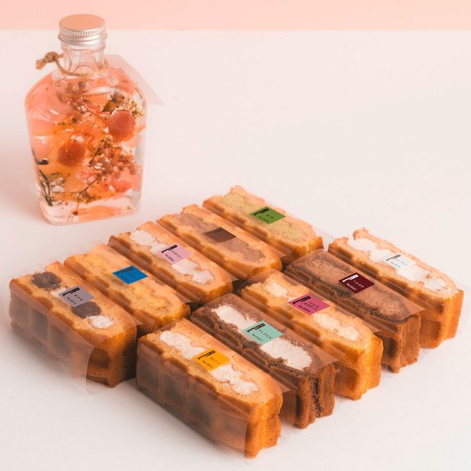 【送料無料】ハーバリウム＆ワッフルケーキ10種セット ピンク  1