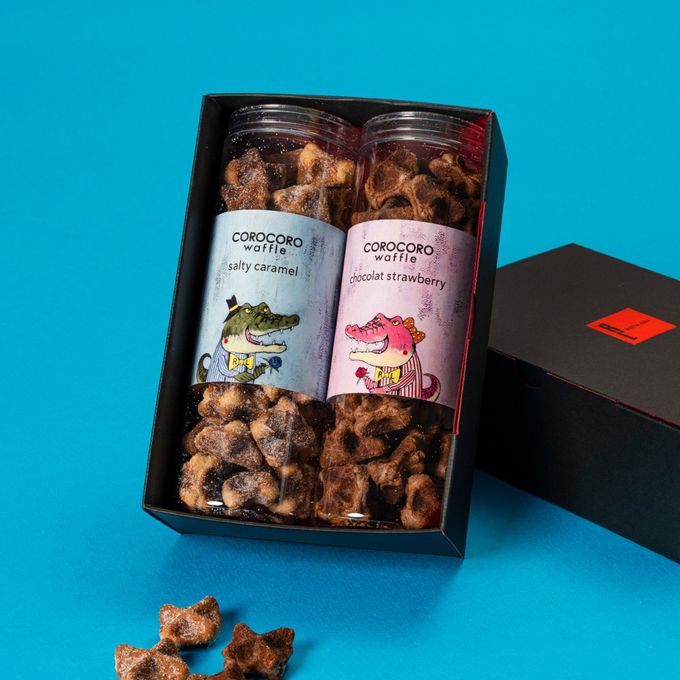 コロコロワッフル ロング2本セット ショコラストロベリー＆ソルティキャラメル  1