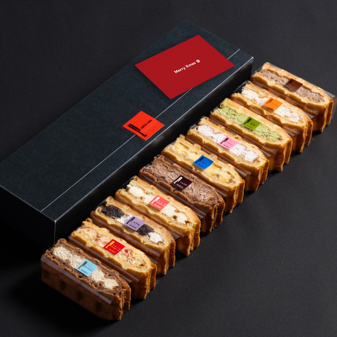 送料無料】 クリスマスカード付ワッフルケーキ10種セット（ワッフル