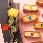 【送料無料】 ローズ付ワッフルケーキ10種 定番の味【イエロー】 7