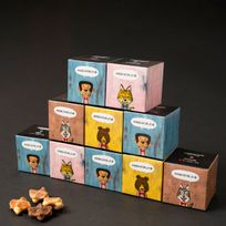 【送料無料】メッセージシール付きコロコロワッフルキューブ10個セット -ほんの気持ちです-【ストロベリー】