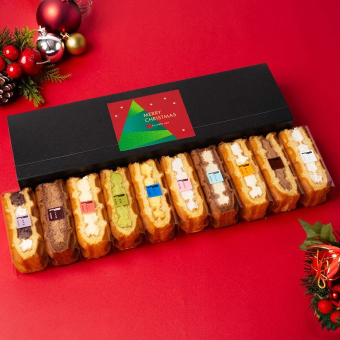 【送料無料】ワッフルケーキ10種セット【クリスマスパッケージ】 クリスマス2026 1