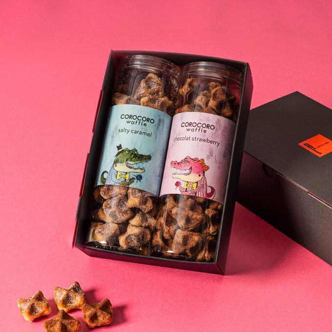 コロコロワッフル ロング2本セット ショコラストロベリー＆ソルティキャラメル バレンタイン2026 1