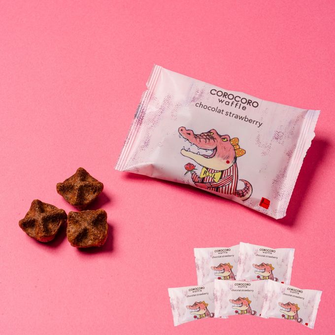コロコロワッフル パック 5袋セット ショコラストロベリー  1
