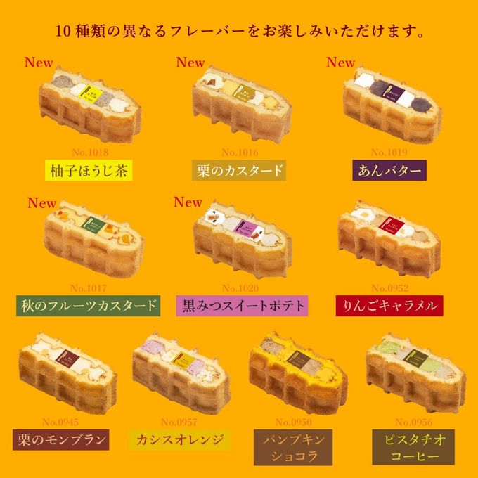 【送料無料】9月限定 ワッフル ケーキ 10種セット 【秋の味覚第一弾】 6