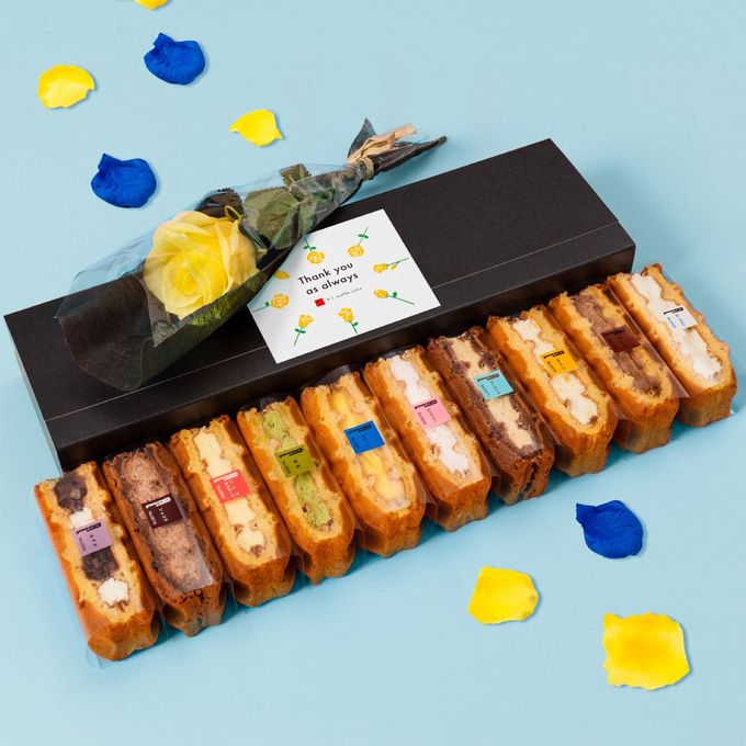 【送料無料】Thank youシール＆フラワー付きワッフルケーキ10種セット  父の日2026 1