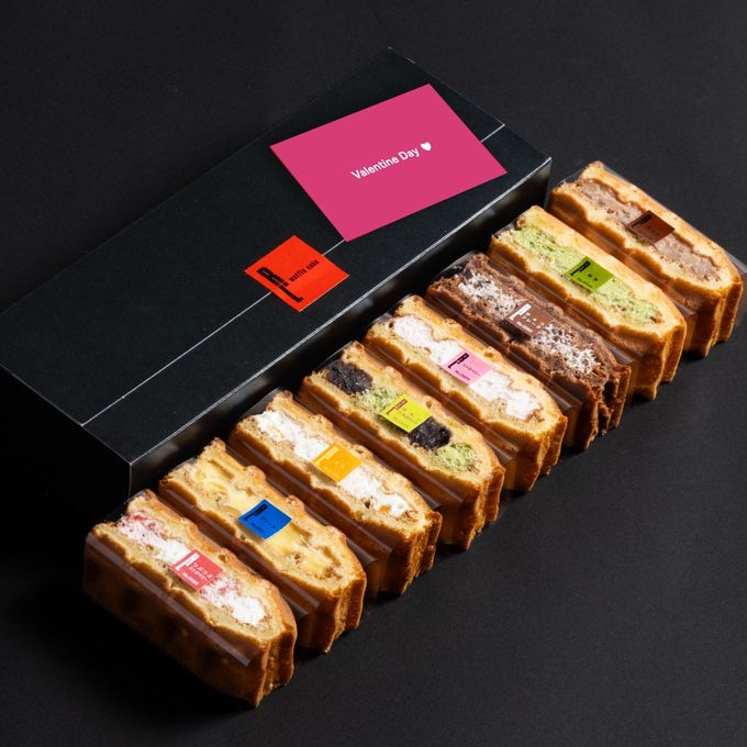 【送料無料】 バレンタインカード付ワッフルケーキ8種セット バレンタイン2026 1
