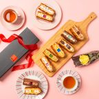 【送料無料】 ローズ付ワッフルケーキ10種 定番の味【イエロー】 2