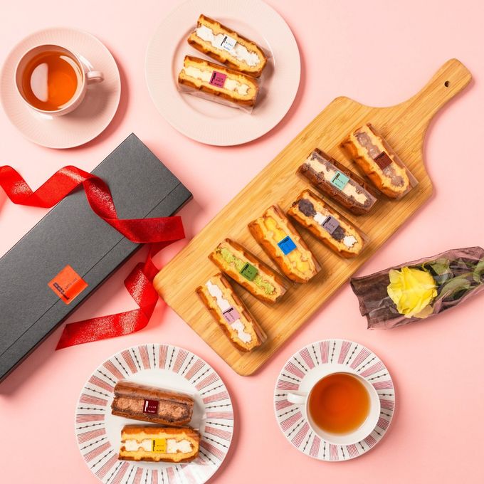 【送料無料】 ローズ付ワッフルケーキ10種 定番の味【イエロー】 2