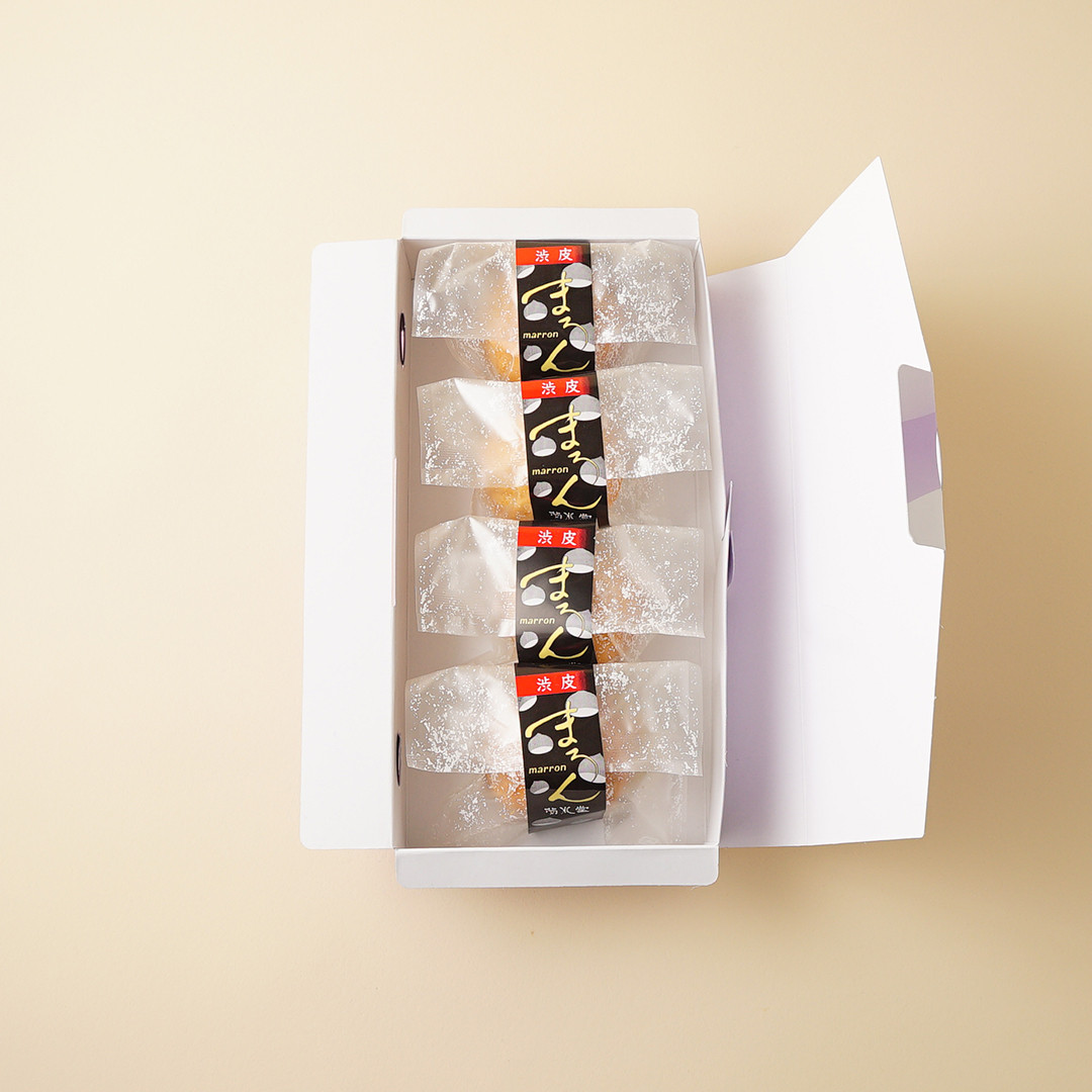 渋皮マロン 4個入り（和菓子処 菊水堂） | Cake.jp
