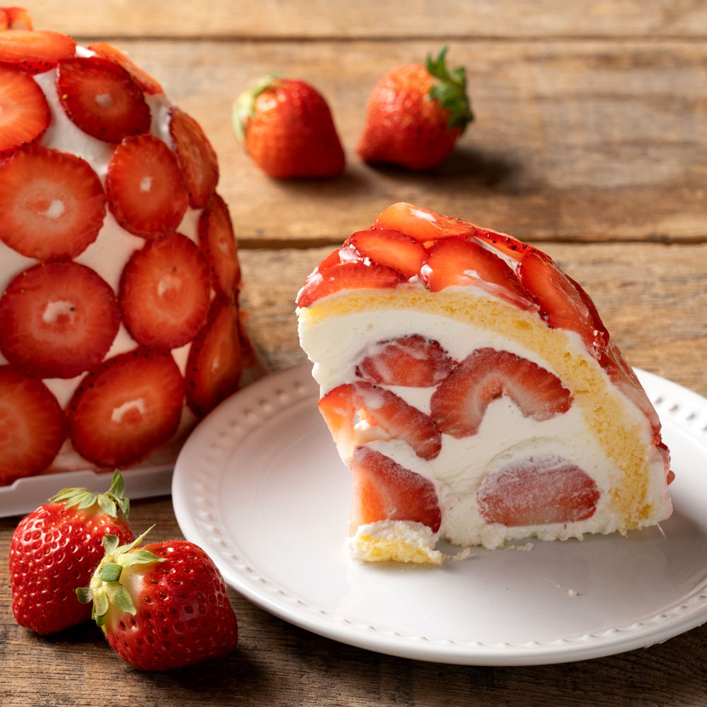 販売停止中】4号の贅沢苺ズコット【大浜スイーツアカデミー】（大浜