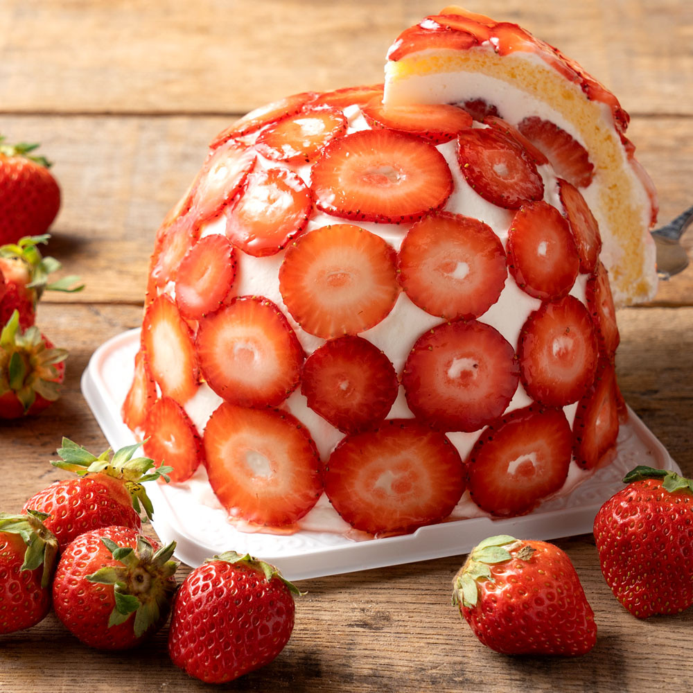 販売停止中】4号の贅沢苺ズコット【大浜スイーツアカデミー】（大浜