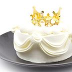 2026年春の新作 ティアラ ジェノワーズデコレーションケーキ  ※フルーツトッピングなし 5号サイズ【冷凍便】（誕生日・推し活・バースデー・映え） 1