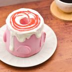 ぷるんふわもち シフォンケーキ 「シュシュモフォン」１台＜ストロベリー＞誕生日 デコレーションケーキ 2