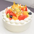 2026春の新作：ティアラ付き デコレーションケーキ 5号（誕生日・推し活・バースデー・映え） 3