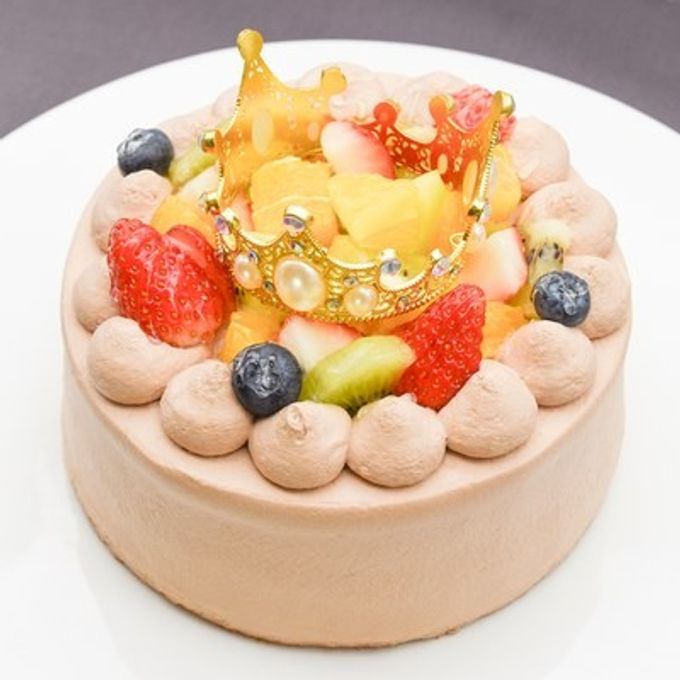 2026春の新作：ティアラ付き デコレーションチョコケーキ 5号（誕生日・推し活・バースデー・映え） 3