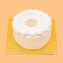 すっぴんケーキ モフォンデコレーションケーキ  ※フルーツトッピングなし 5号サイズ【冷凍便】