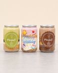 Happy Birthday プリントケーキ缶 ギフトセット（250ml×3缶）【いちご・ピスタチオ・チョコ】 1