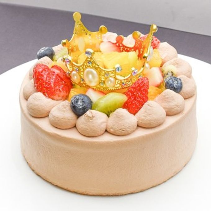 2026春の新作：ティアラ付き デコレーションチョコケーキ 5号（誕生日・推し活・バースデー・映え） 5