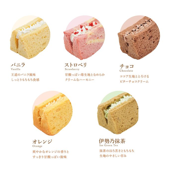2025リニューアル！もちもち小麦シフォンケーキ「モフォン」アソートセット《10個入》 5
