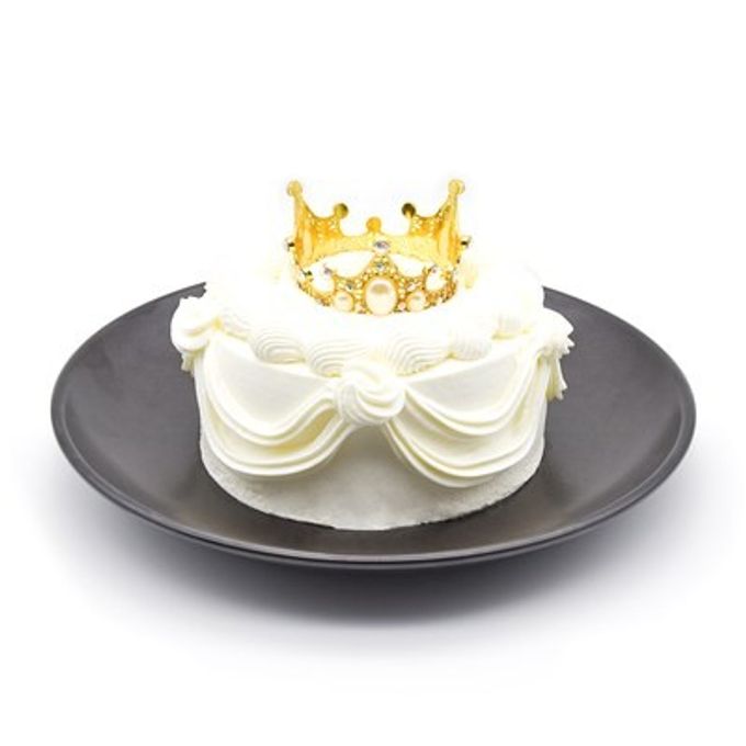 2026年春の新作 ティアラ ジェノワーズデコレーションケーキ  ※フルーツトッピングなし 5号サイズ【冷凍便】（誕生日・推し活・バースデー・映え） 4